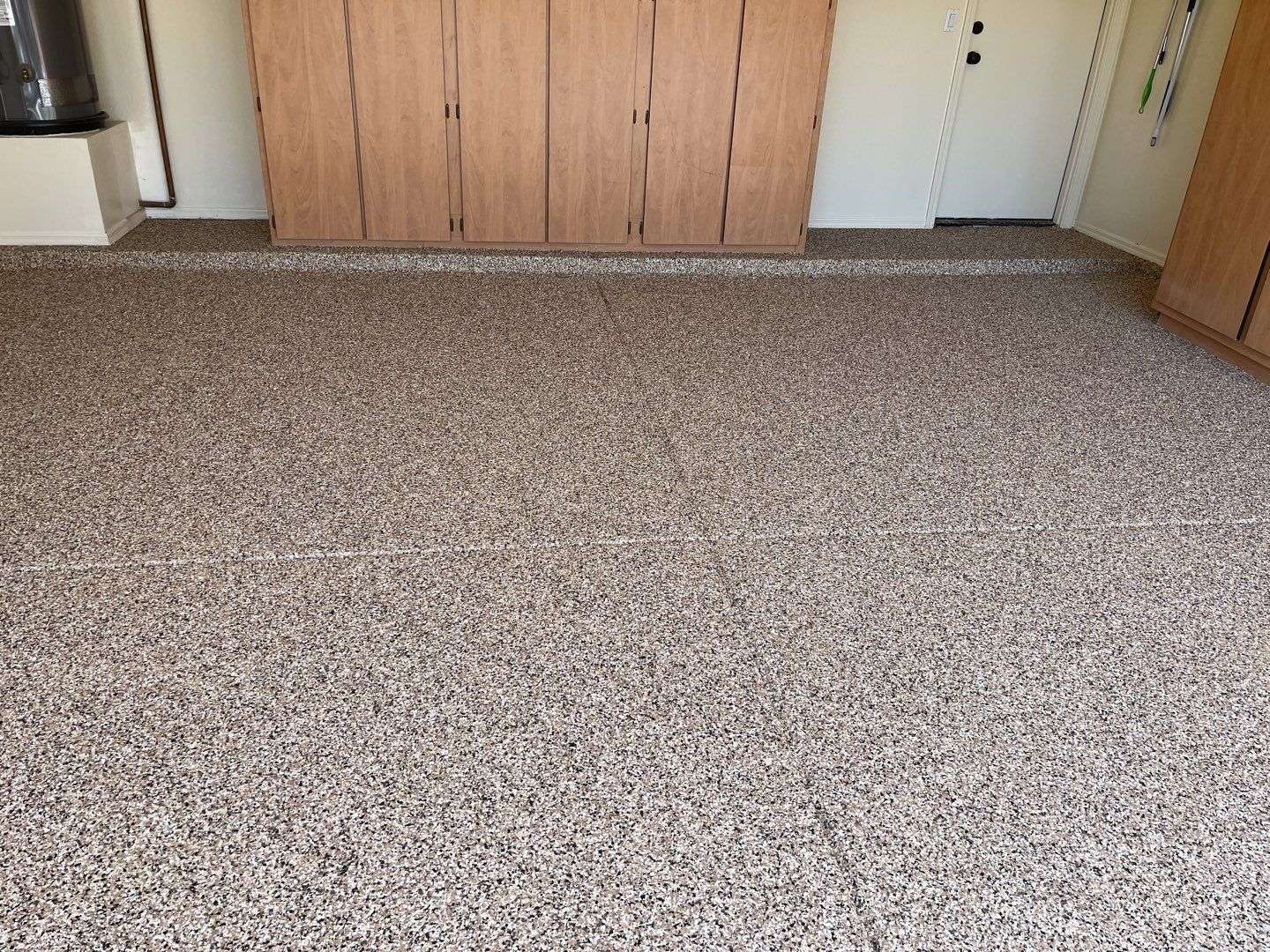 Garage floor with polyaspartic coating from Galaxy better than epoxy coatings